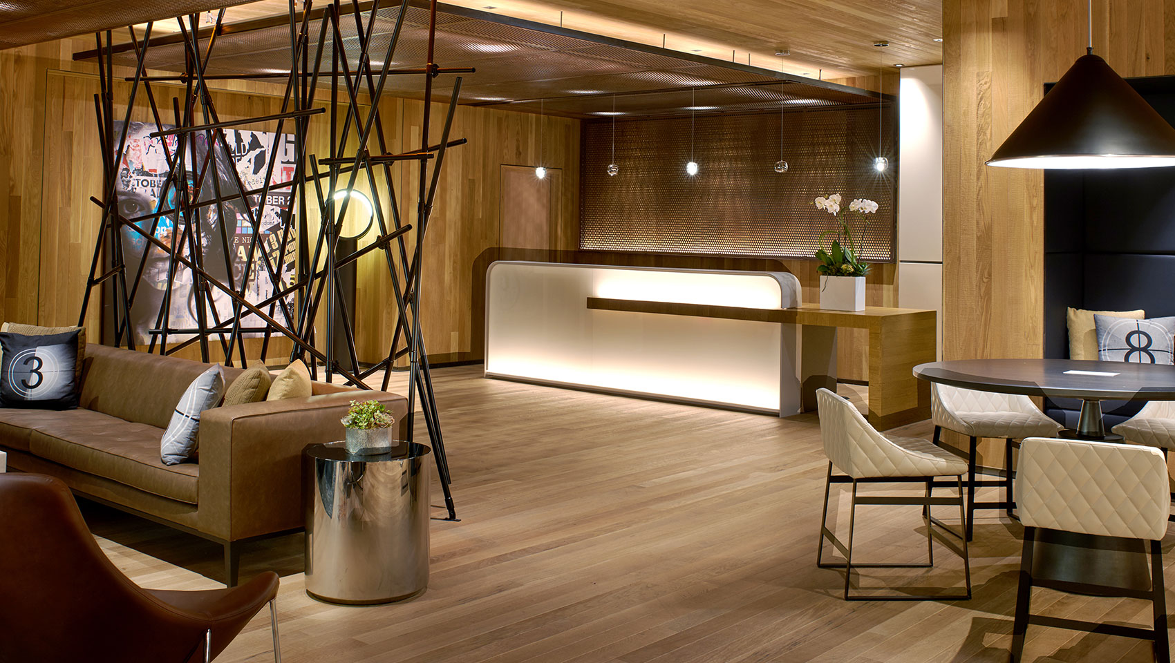 Lobby reception desk at Kimpton Hotel Palomar Beverly Hills