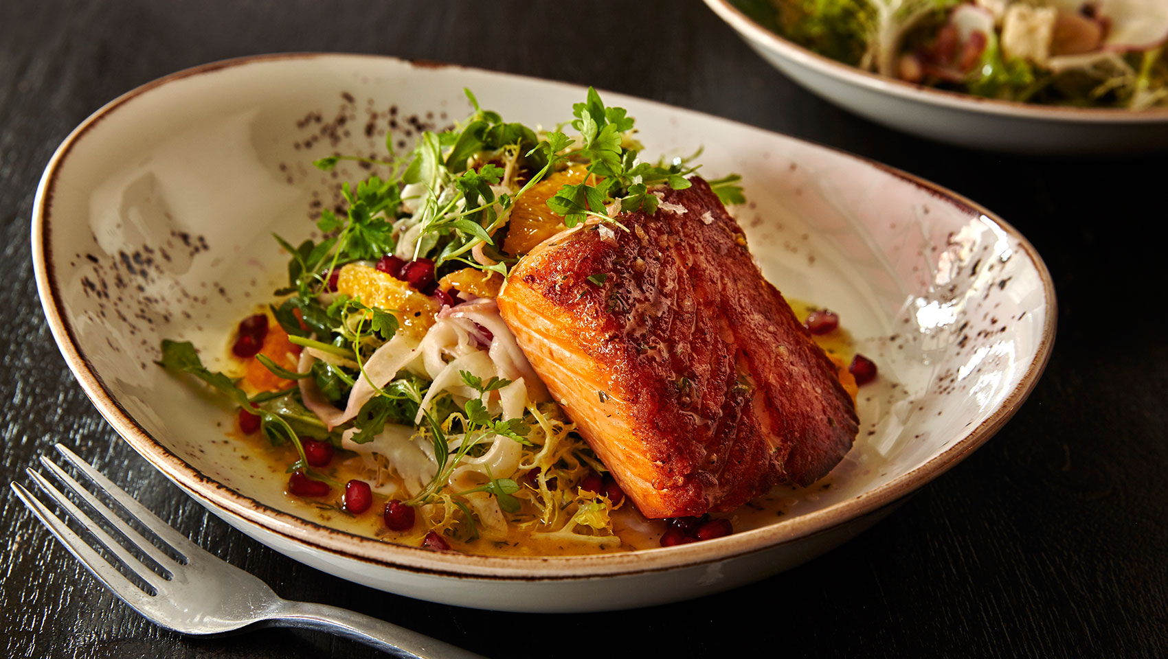 DoubleTake seared salmon