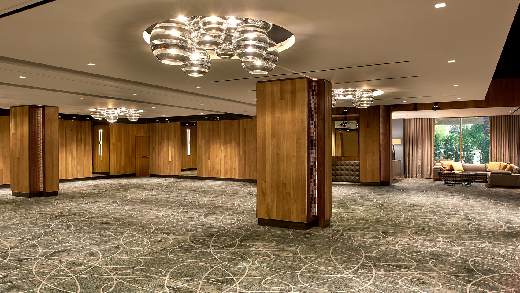 Large event space, the Tribeca Ballroom, at Kimpton Hotel Palomar Beverly Hills