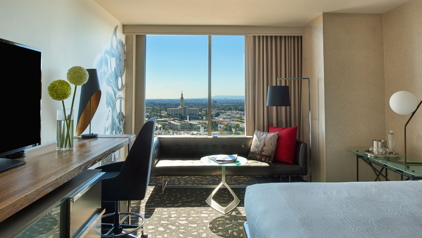 Guestroom with skyline view at Kimpton Hotel Palomar Beverly Hills